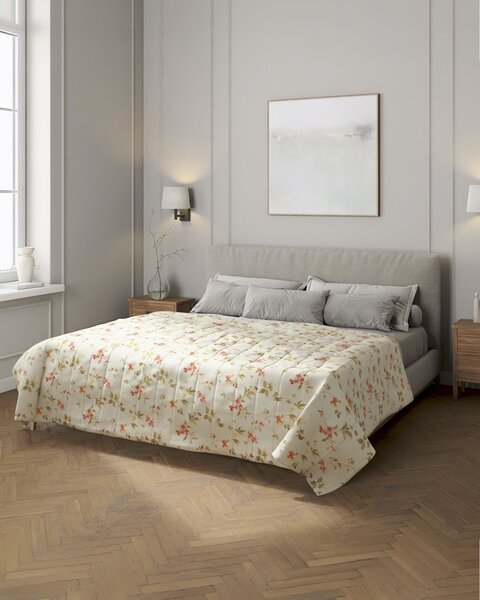 Cuvertura matlasata cu model culoare multicolor Țesătură cu model