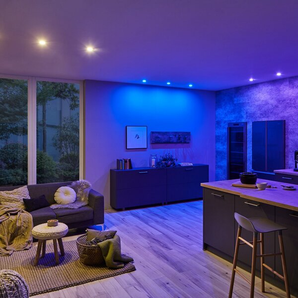 Paulmann ZigBee Coin LED RGBW 400 lm, reglabil, Alb, Camera de zi / sufragerie, Plastic, Modern, Corpuri de iluminat încastrate rotunde