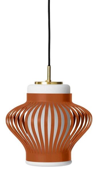 Lustră Pendul Warm Nordic, Opal Lamella, reglabil, Maro / Rugină, Sala de mese, Metal, Vintage