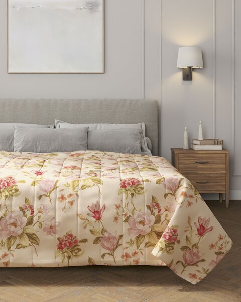 Cuvertura matlasata cu model culoare multicolor Țesătură cu model