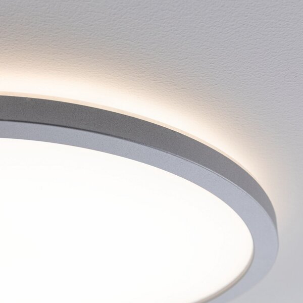 Paulmann Panou LED Atria Shine cromat Ø29 cm 3000 K pornit/oprit IP20, Gri, Camera de zi / sufragerie, Plastic, Modern