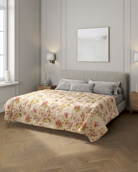 Cuvertura matlasata cu model culoare multicolor Țesătură cu model