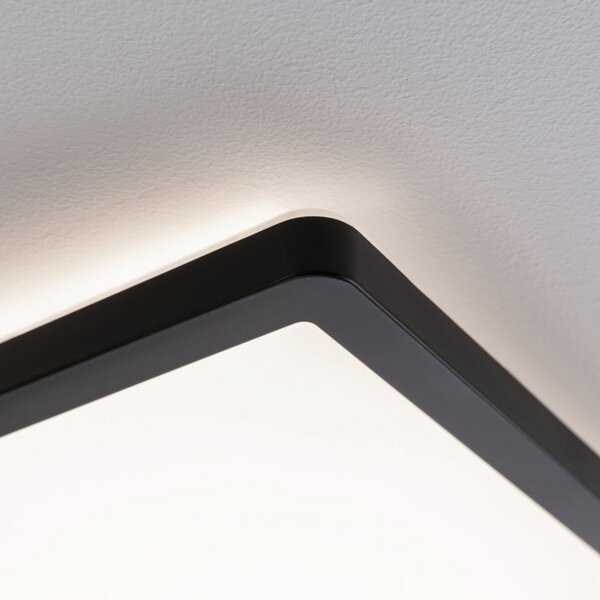 Paulmann Atria Shine Panel on/off negru 830 29x29, Negru, Camera de zi / sufragerie, Plastic, Modern