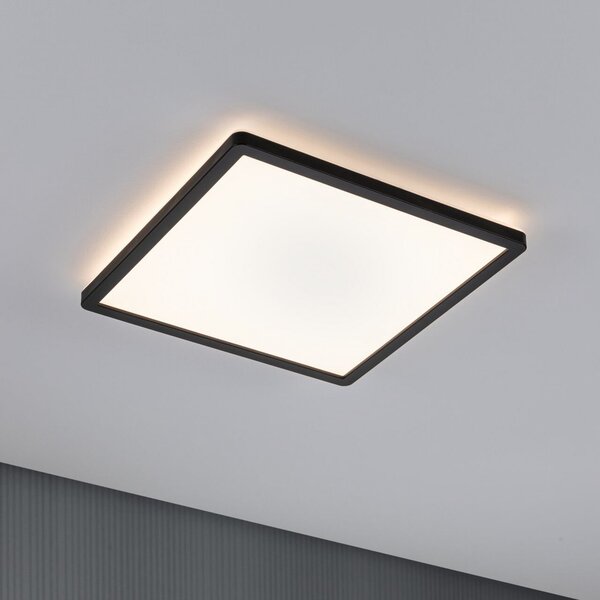 Paulmann Atria Shine Panel on/off negru 830 29x29, Negru, Camera de zi / sufragerie, Plastic, Modern