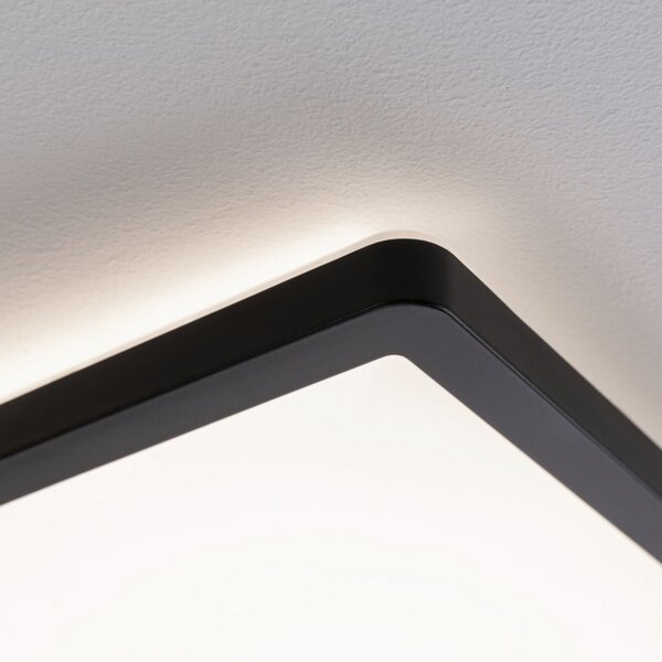Paulmann Atria Shine panou 3trepte negru 830 42x42, reglabil, Negru, Camera de zi / sufragerie, Plastic, Modern