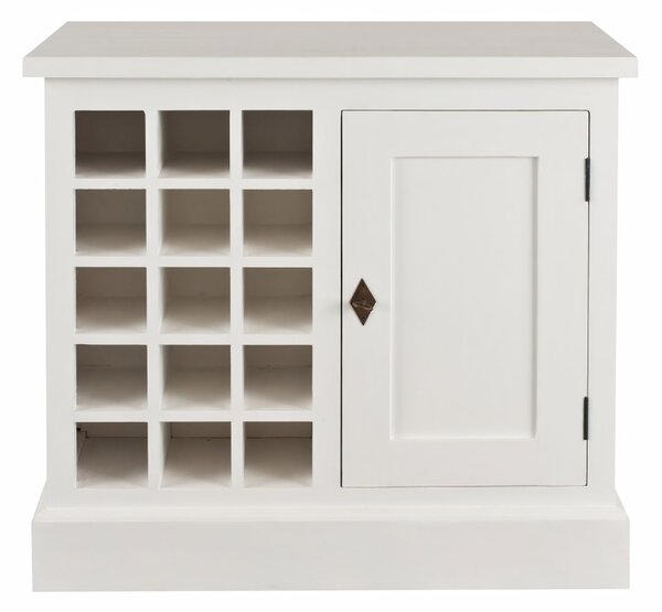 Dulap pentru vin Brighton 85cm alb