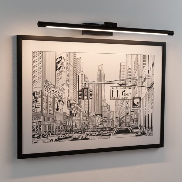 Paulmann Mingo LED cu 61,5 cm negru, Negru, Camera de zi / sufragerie, Metal, Modern