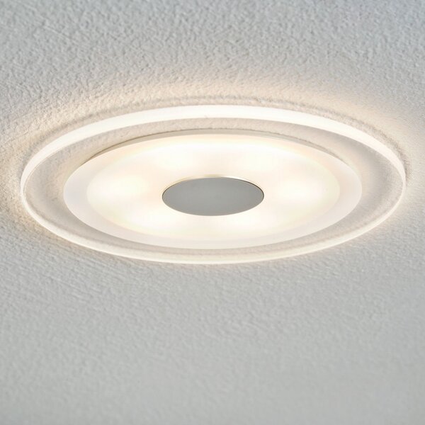 Paulmann Whirl lampă LED încast 6W set 3x rotundă, reglabil, Metalic, Camera de zi / sufragerie, Metal, Modern, Corpuri de iluminat încastrate rotunde