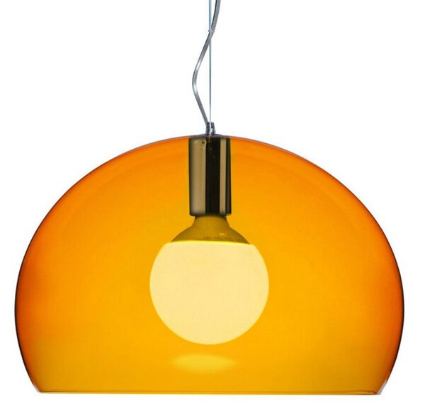 Lustră Pendul Kartell, Small FL/Y, Portocaliu, Camera de zi, Plastic, Design