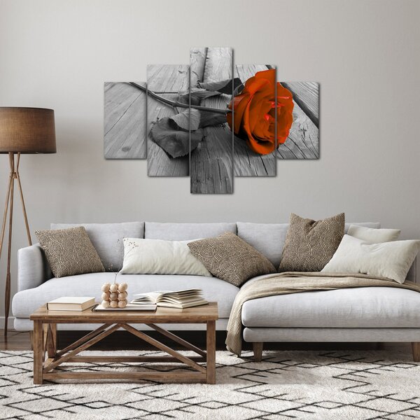 Tablou - Trandafir portocaliu (150x105 cm)