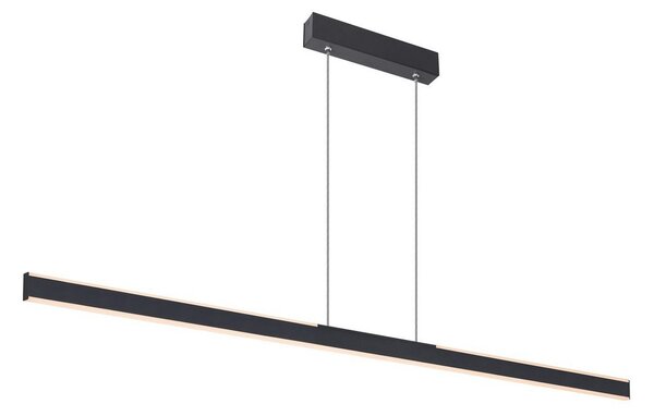 Lustră Pendul SLV, One Linear, reglabil, Negru, Bucătărie, Metal, Modern