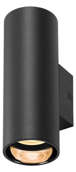 Lampă de perete SLV, Asto Tube, reglabil, Negru, Camera de zi, Metal, Modern