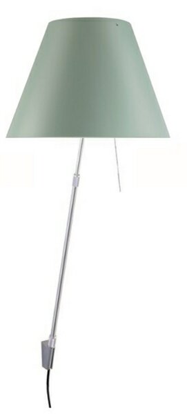 Lampă de perete Luceplan, reglabil, Verde, Camera de zi, Aluminiu