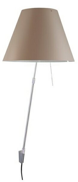 Lampă de perete Luceplan, reglabil, Maro / Rugină, Camera de zi, Aluminiu