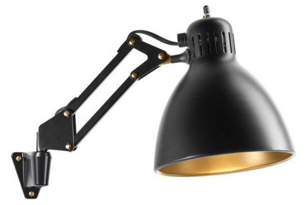 Lampă de perete NORDIC LIVING, Auriu / Alamă, dormitor, Aluminiu