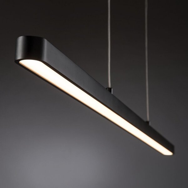 Paulmann URail Lento pendul LED ZigBee CCT negru, reglabil, Negru, Camera de zi / sufragerie, Metal, Modern, Suspensie cu flacără unică