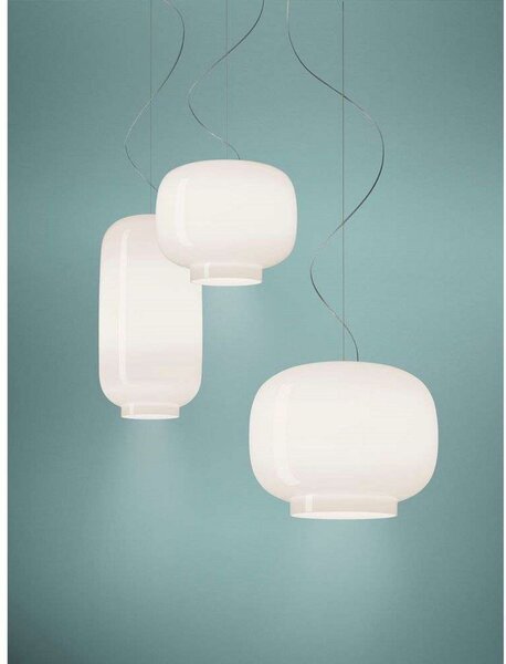 Lustră Pendul Foscarini, Alb, Sala de mese, Sticlă
