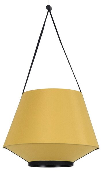 Lustră Pendul Forestier, Carrie XS, reglabil, Galben, Camera de zi, Țesătură / Textil, Design