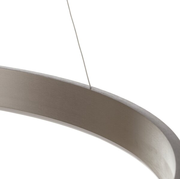 Q-Smart-Home Paul Neuhaus Q-VITO lampă suspendată LED 79cm oțel, reglabil, Metalic, Camera de zi / sufragerie, Metal, Modern