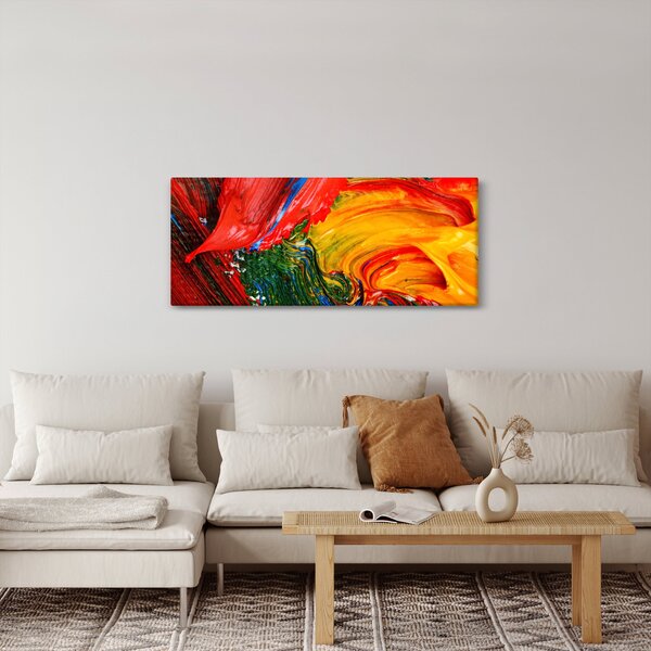 Tablou - Abstractizare albăstrire cu o perie (120x50 cm)