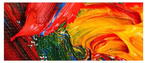 Tablou - Abstractizare albăstrire cu o perie (120x50 cm)