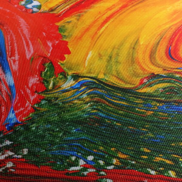 Tablou - Abstractizare albăstrire cu o perie (90x60 cm)