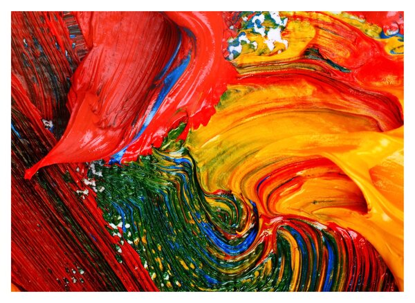 Tablou - Abstractizare albăstrire cu o perie (70x50 cm)