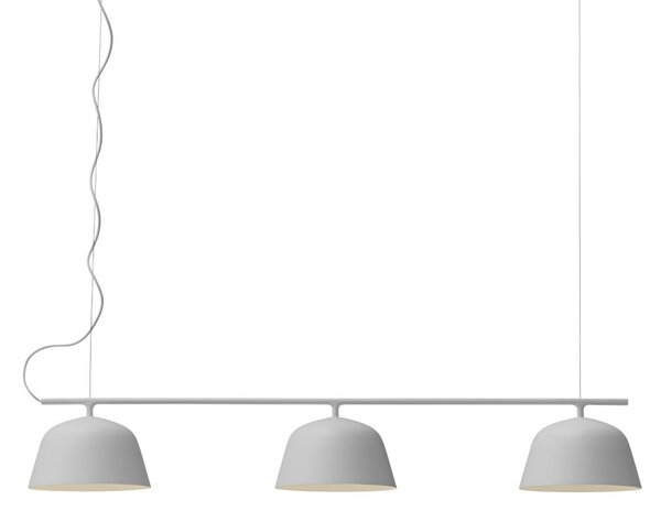 Lustră Pendul Muuto, Gri, Sala de mese, Aluminiu