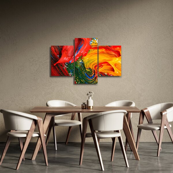 Tablou - Abstractizare albăstrire cu o perie (90x60 cm)