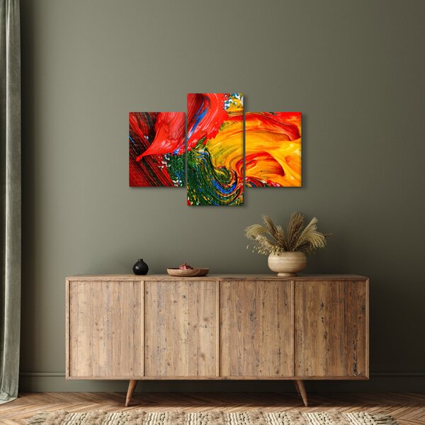 Tablou - Abstractizare albăstrire cu o perie (90x60 cm)