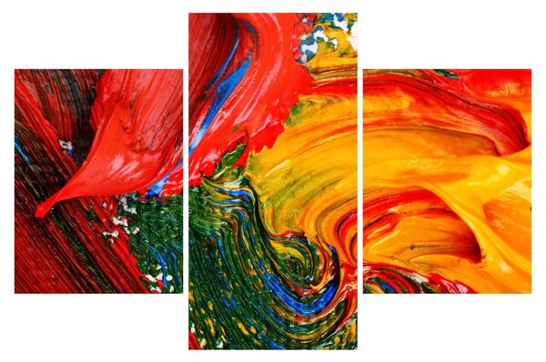 Tablou - Abstractizare albăstrire cu o perie (90x60 cm)