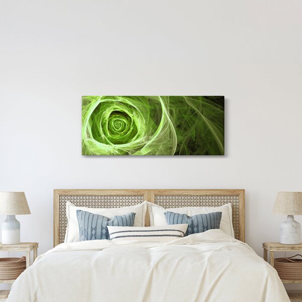 Tablou - Abstract Rose Green (120x50 cm)