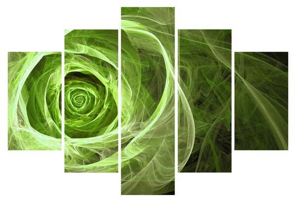 Tablou - Abstract Rose Green (150x105 cm)