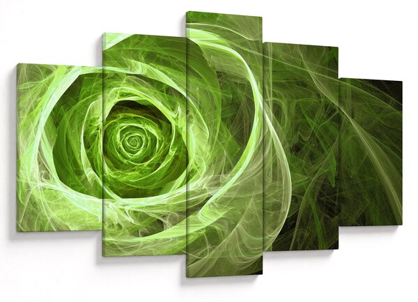 Tablou - Abstract Rose Green (150x105 cm)
