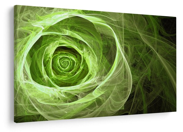 Tablou - Abstract Rose Green (90x60 cm)