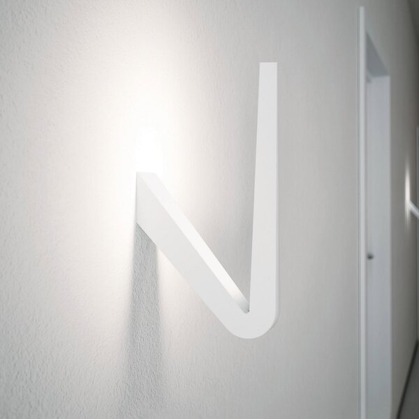 Rotaliana Tick - aplică de perete LED, Alb, Camera de zi / sufragerie, Metal, Design