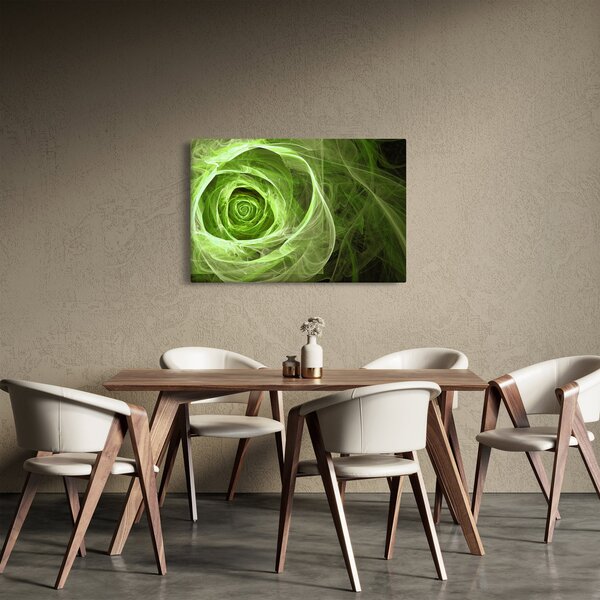 Tablou - Abstract Rose Green (90x60 cm)
