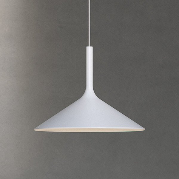 Rotaliana Dry lampă suspendată LED, alb, 1 bec, Alb, Camera de zi / sufragerie, Metal, Design