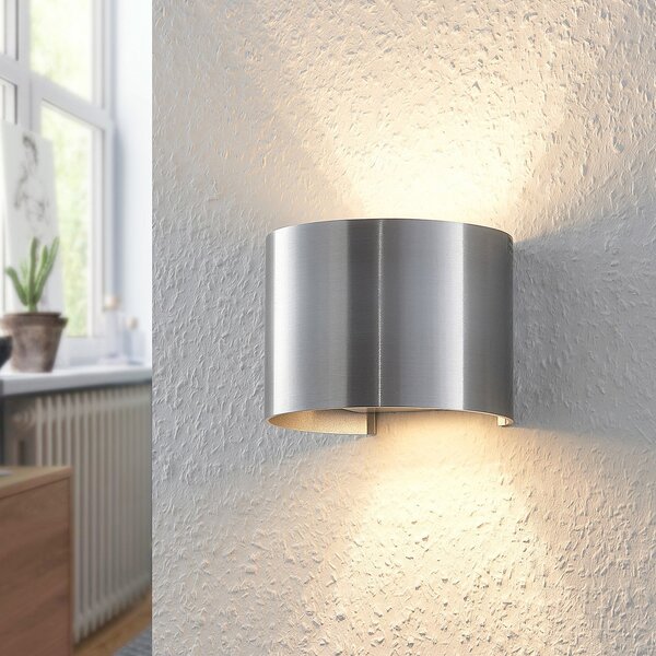 Lampă de perete Arcchio, Zuzana, reglabil, Metalic, Camera de zi, Aluminiu, Modern