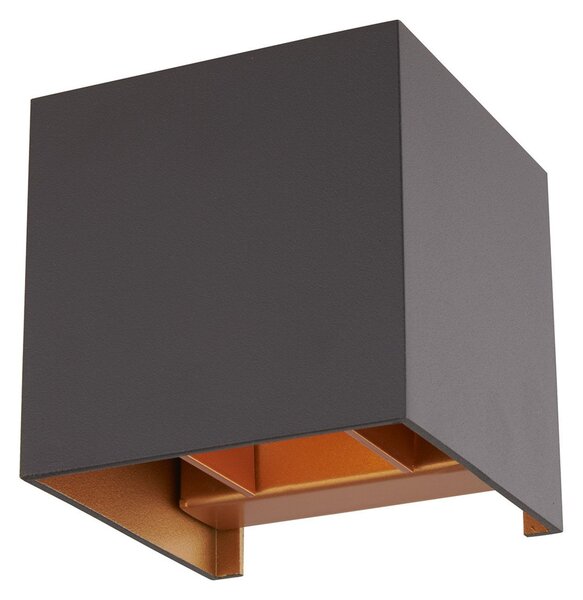 Lampă de perete Arcchio, Zuzana, reglabil, Negru, Camera de zi, Aluminiu, Modern