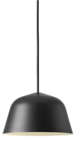 Lustră Pendul Muuto, Negru, Camera de zi, Aluminiu