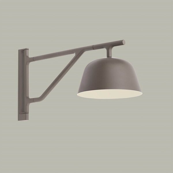 Lampă de perete Muuto, Maro / Rugină, Camera de zi, Aluminiu
