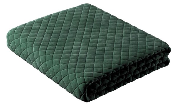 Cuvertura matlasata cu diamante culoare verde Țesătură gloss, catifea