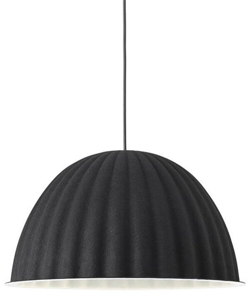 Lustră Pendul Muuto, reglabil, Negru, Sala de mese, Țesătură / Textil