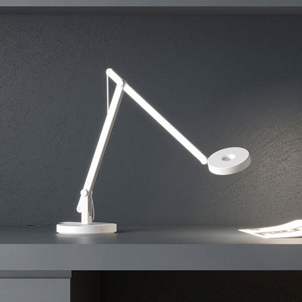 Rotaliana Lampa de masă LED String Mini T1, albă, dimabil, CCT, reglabil, Alb, Studiu / Birou, Metal, Design