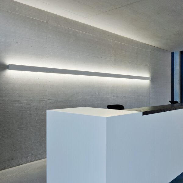 Ribag Metron Corp de iluminat cu baghetă LED, alb Lungime 120 cm 3.000 K DALI, reglabil, Alb, Studiu / Birou, Metal