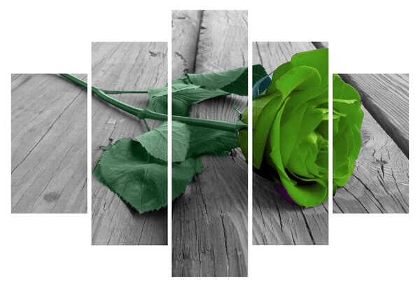 Tablou - Trandafir verde (150x105 cm)