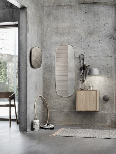 Lustră Pendul Muuto, Gri, Sala de mese, Aluminiu