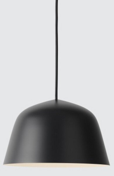 Lustră Pendul Muuto, Negru, Camera de zi, Aluminiu