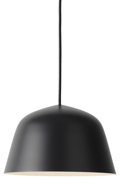 Lustră Pendul Muuto, Negru, Camera de zi, Aluminiu